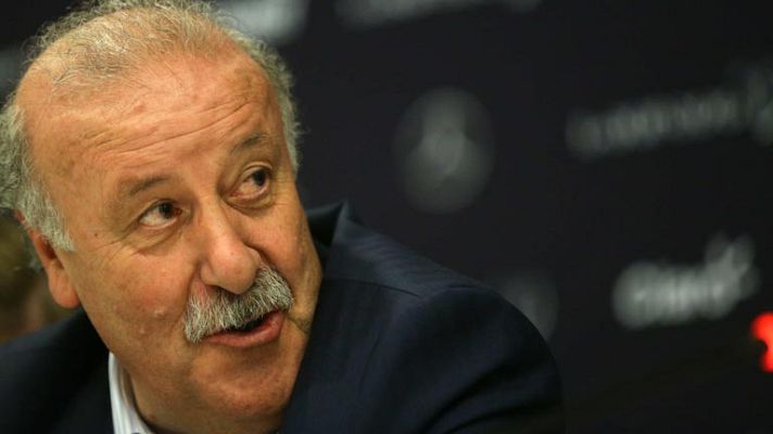 Telediario 1 - Del Bosque: "El Barça puede superar al Milan"