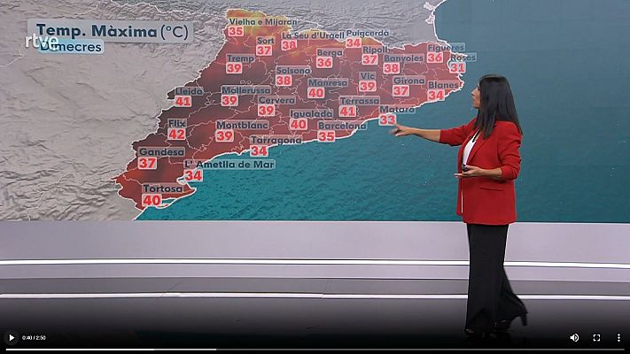 El temps - La canícula comença amb calor extrema