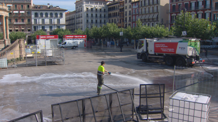 Telenavarra - Tras las fiestas, Pamplona vuelve a la normalidad