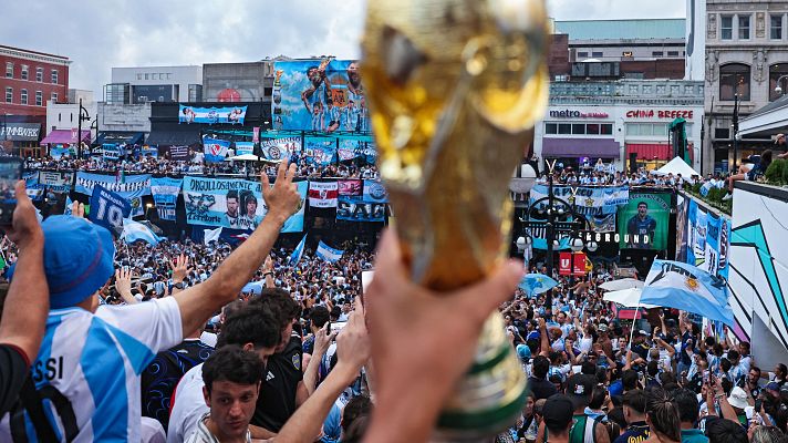 Teledeporte, directo al Mundial - Atlanta acoge el penúltimo y multitudinario 'banderazo' de Argentina entre fuertes medidas de seguridad