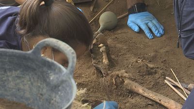Memoria hist�rica: Aparecen restos de catro persoas na fosa de Beira, en Carral