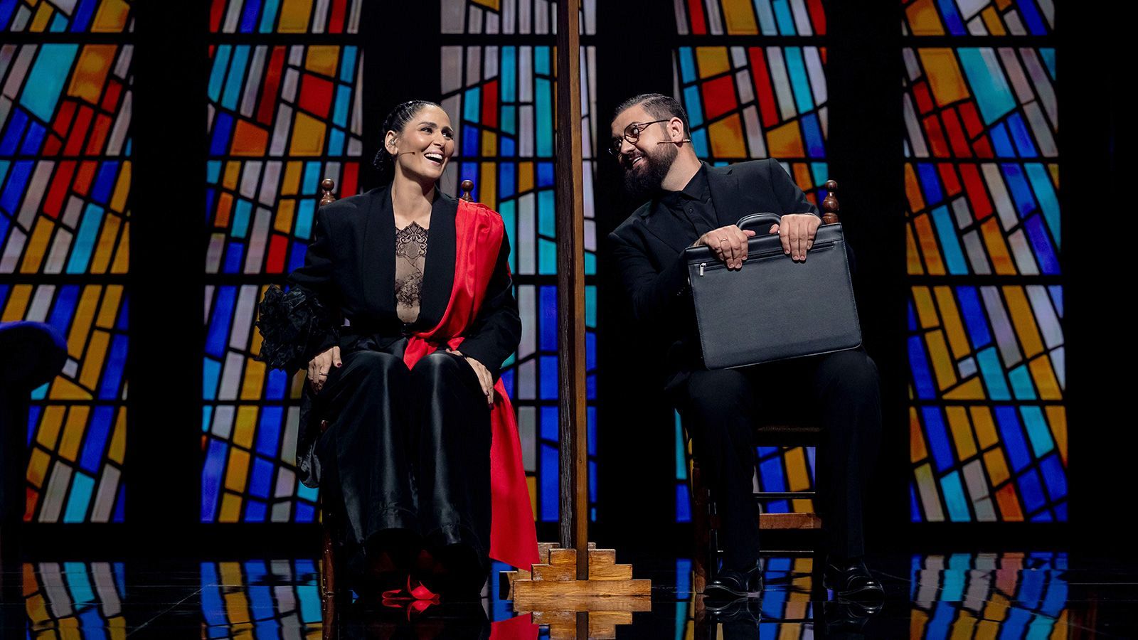 Rosa L�pez y Boris Izaguirre