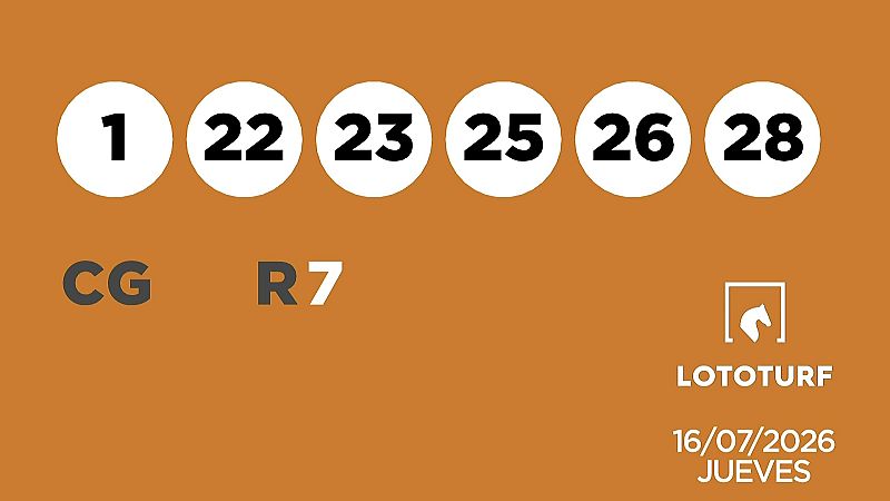 Sorteo de la Lotería Lototurf del 16/07/2026 - Ver ahora