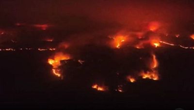 El incendio de Or�s quema 12.000 hect�reas en Arag�n | Ver