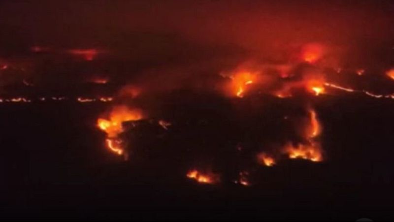 El incendio en la comarca de las Cinco Villas en Zaragoza quema 12.600 hect�reas y es ya el mayor del a�o en Espa�a