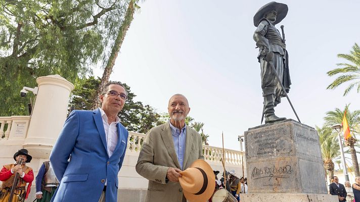El capit�n Alatriste inmortalizado en Cartagena como homenaje a P�rez-Reverte y los Tercios espa�oles
