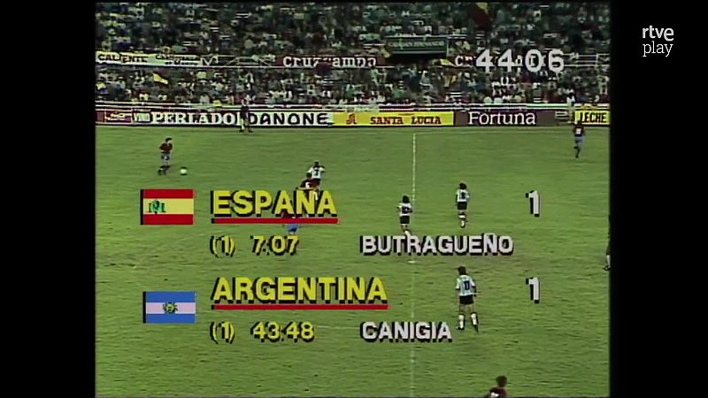 F�tbol - Amistoso Internacional 1988 Espa�a - Argentina. Resumen - F�tbol | Ver