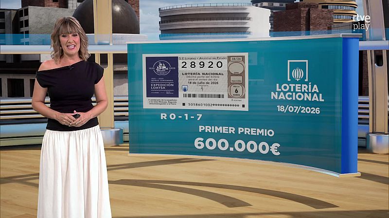Sorteo de la Lotería Nacional: 18/07/2026 - Loterías | Ver