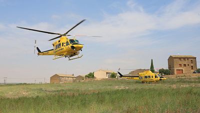 El incendio de Or�s (Zaragoza) frena su avance | Ver