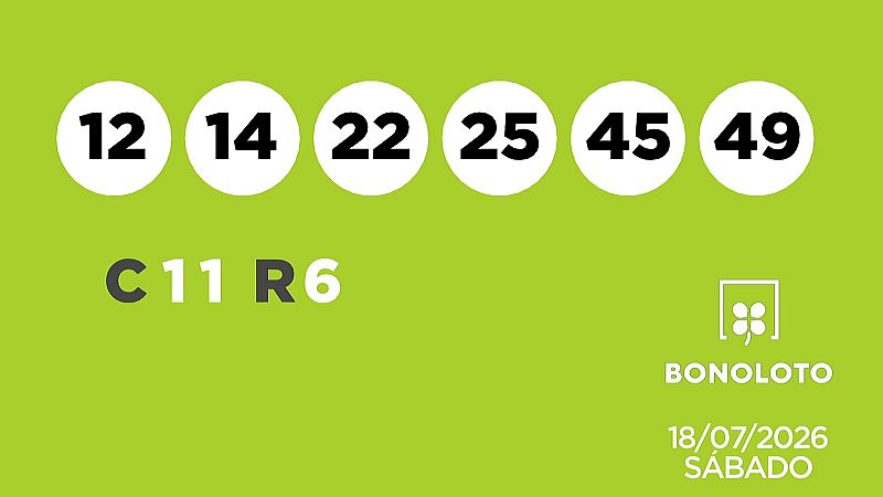 Sorteo de la Lotería Bonoloto del 18/07/2026 - Ver ahora