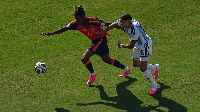 Ocasión de Nico Williams en el minuto 92 del España - Argentina (0-0) | Mundial 2026 | Ver vídeo