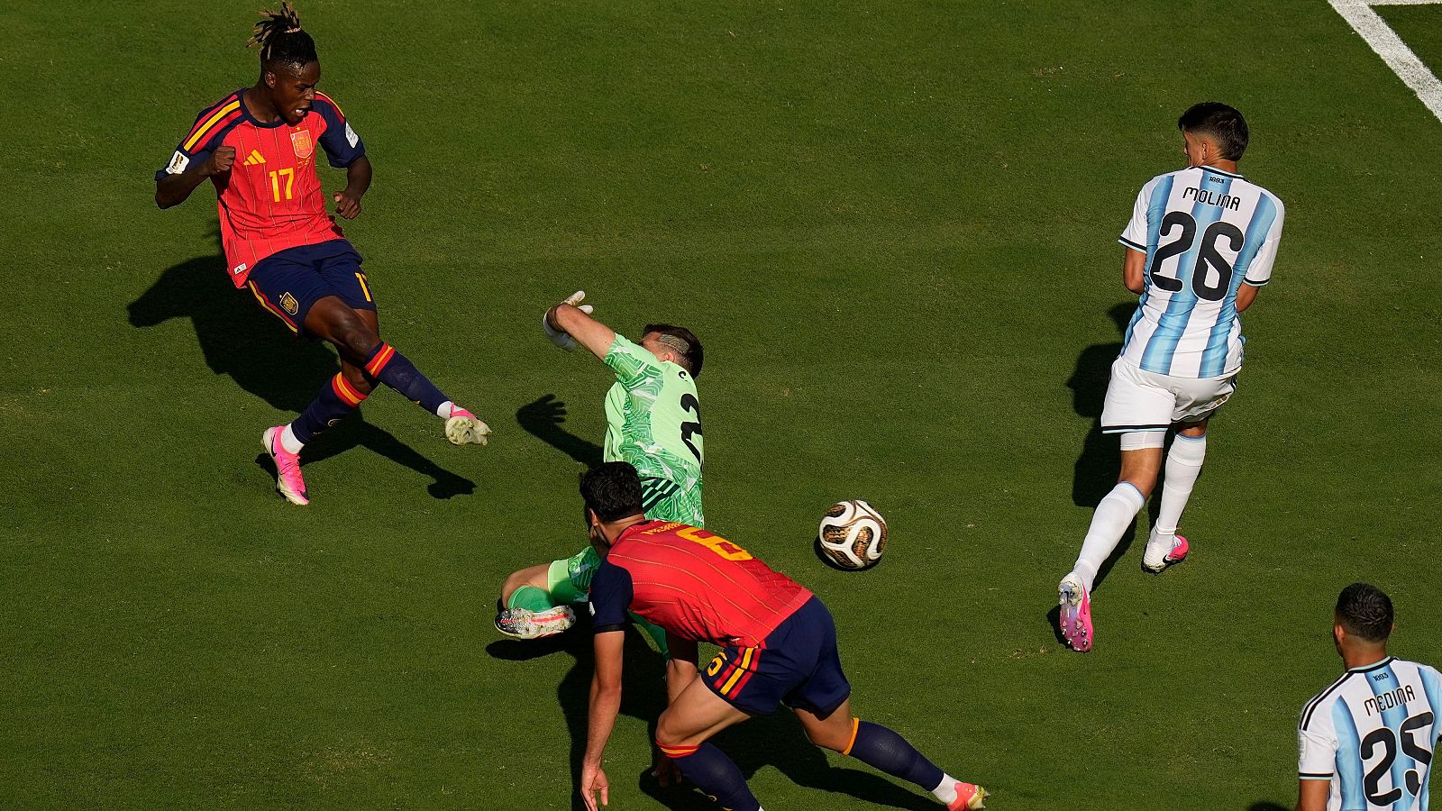 Gol anulado a Nico Williams en el minuto 96 del España - Argentina (0-0) | Mundial 2026 | Ver vídeo