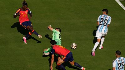 Gol anulado a Nico Williams en el minuto 96 del España - Argentina (0-0) | Mundial 2026