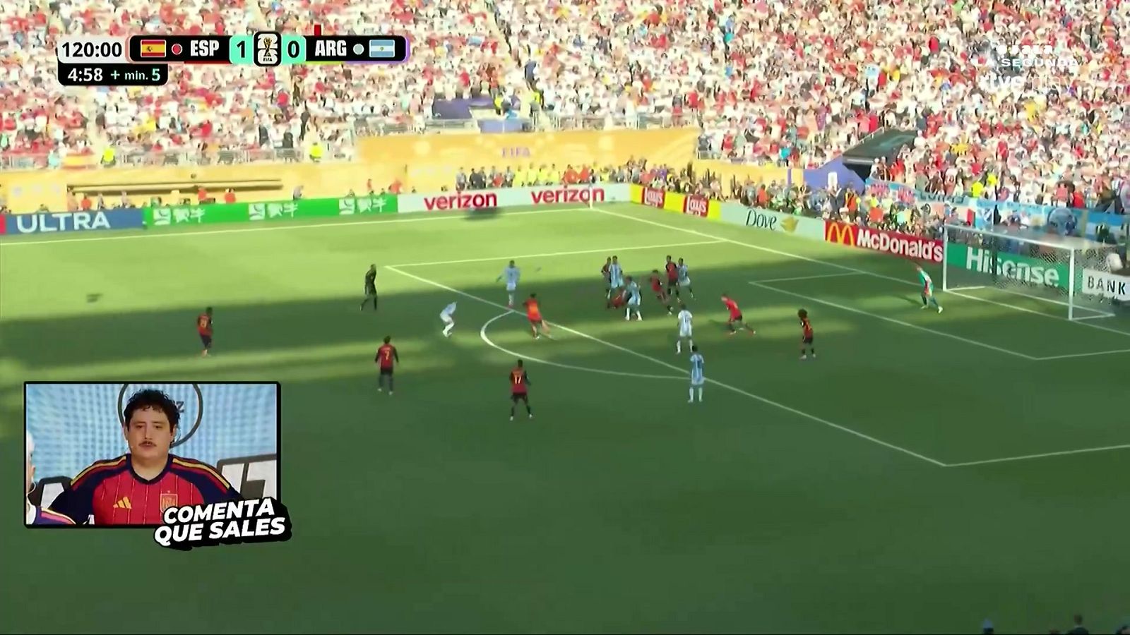 El pitido final y la celebración de España campeona 2026 - Comenta, que sales Mundial 2026 | Ver