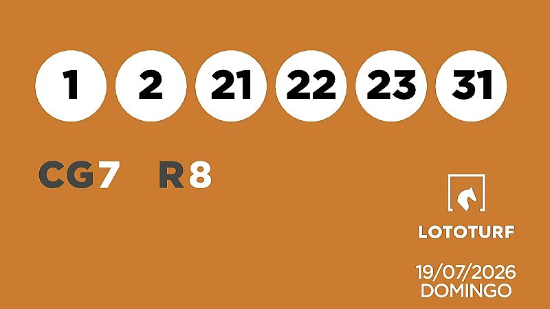 Sorteo de la Lotería Lototurf del 19/07/2026 - Ver ahora