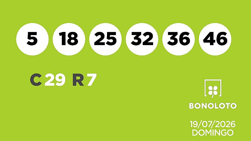 Sorteo de la Lotería Bonoloto del 19/07/2026 - Ver ahora