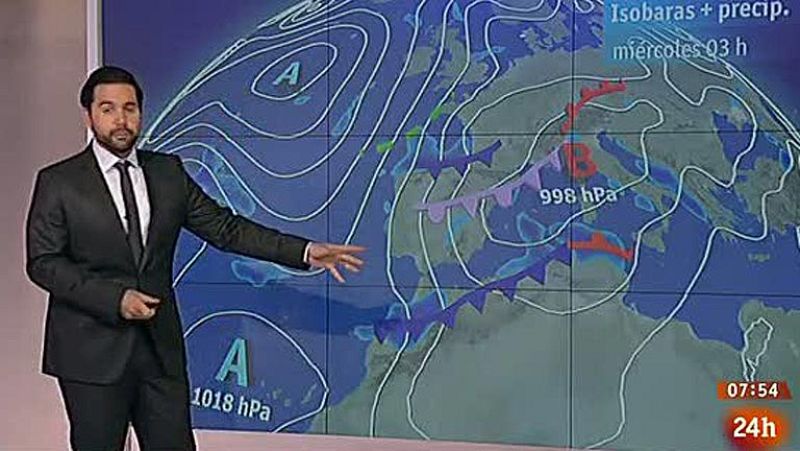Sigue la lluvia y más frío - El tiempo | Ver