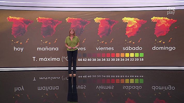 El tiempo - Las máximas aumentarán, salvo en el Ebro, el levante, Baleares y Canarias, donde descenderán ligeramente