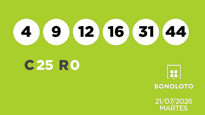 SELAE - Sorteo de la Lotería Bonoloto y Euromillones del 21/07/2026
