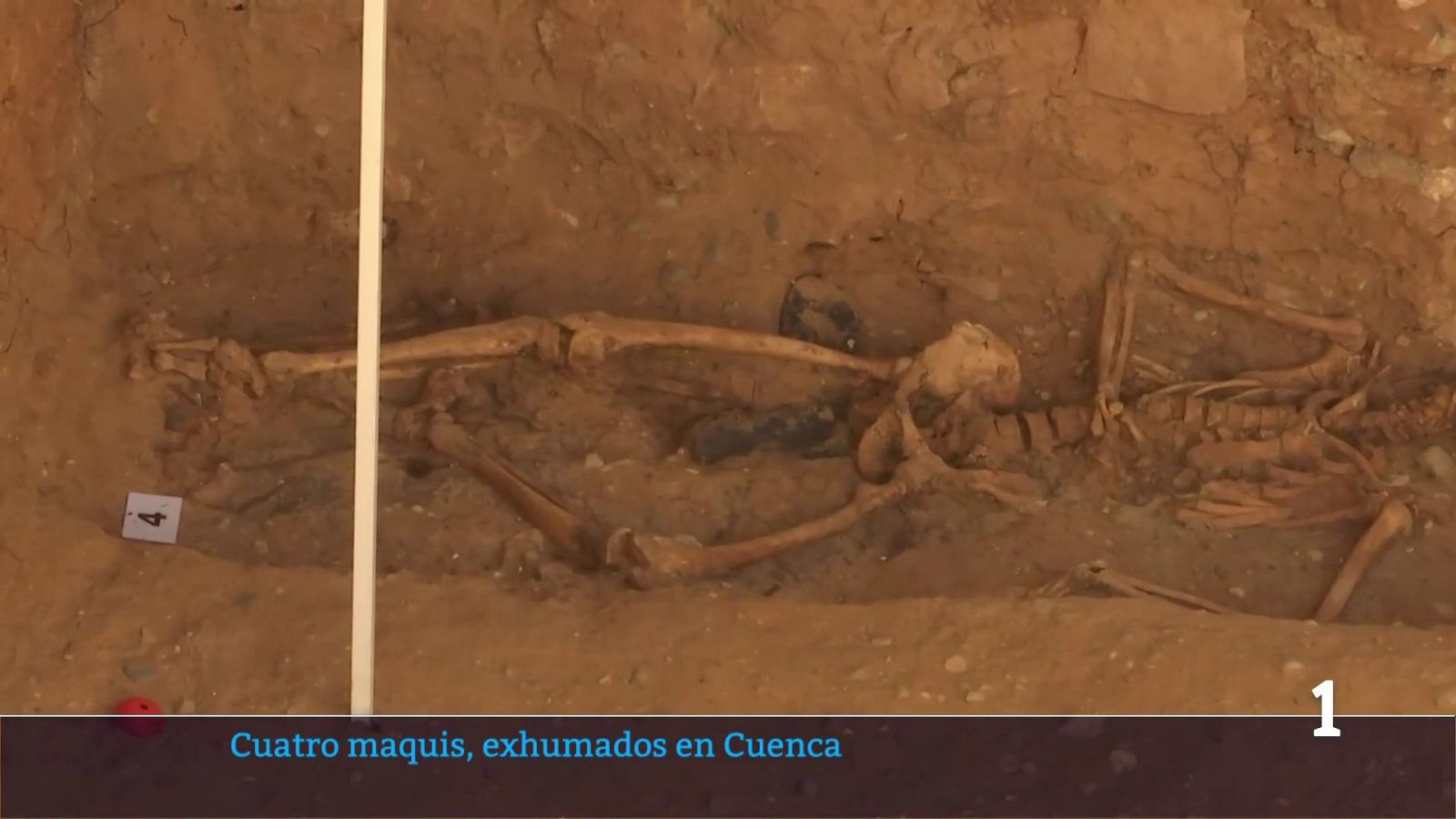 Exhuman los restos de cuatro maquis de una fosa en Sotos, Cuenca | Ver ahora