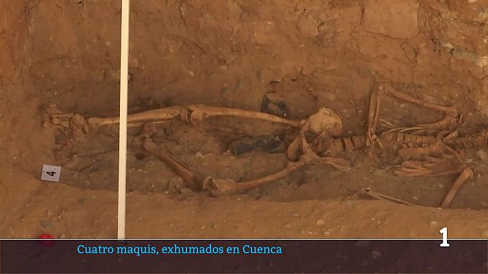 Noticias de Castilla-La Mancha - Exhuman los restos de cuatro maquis de una fosa en Sotos, Cuenca