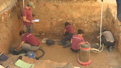 Exhuman los restos de cuatro maquis de una fosa en Sotos, Cuenca | Ver ahora