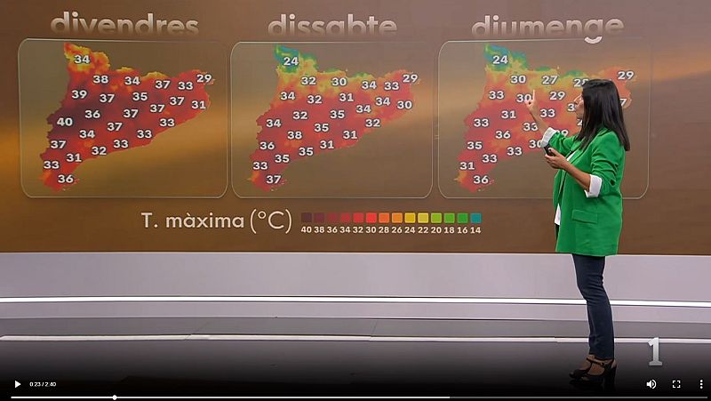 El Temps amb S�nia Papell (23/07/2026) | RTVE Catalunya - El temps | Veure