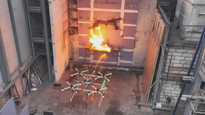 Telenorte - País Vasco - El centro de investigación Tecnalia diseña un dron capaz de transportar agua para apagar incendios