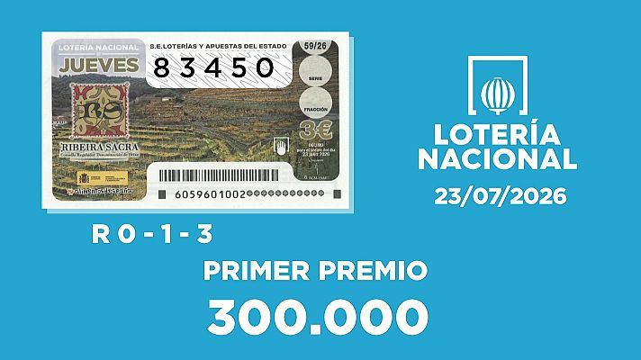 SELAE - Sorteo de la Lotería Nacional del 23/07/2026