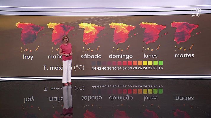 El tiempo - Las máximas aumentarán en el mediterráneo y valle del Ebro, descenderán en Galicia e interior peninsular