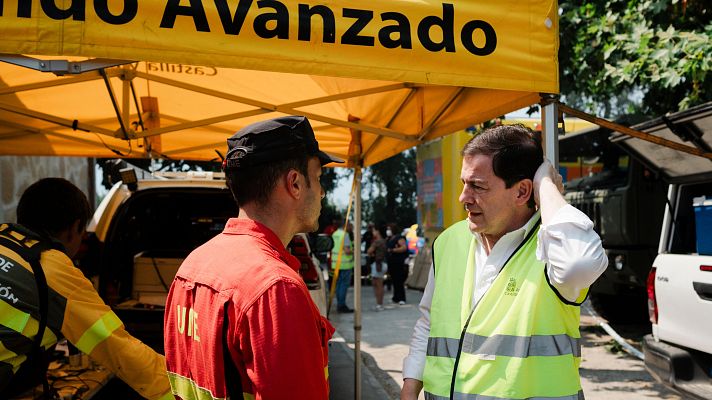 Informativo 24h - Mañueco, sobre el incendio de Ávila: "La situación es complicada por las fuertes rachas de viento"
