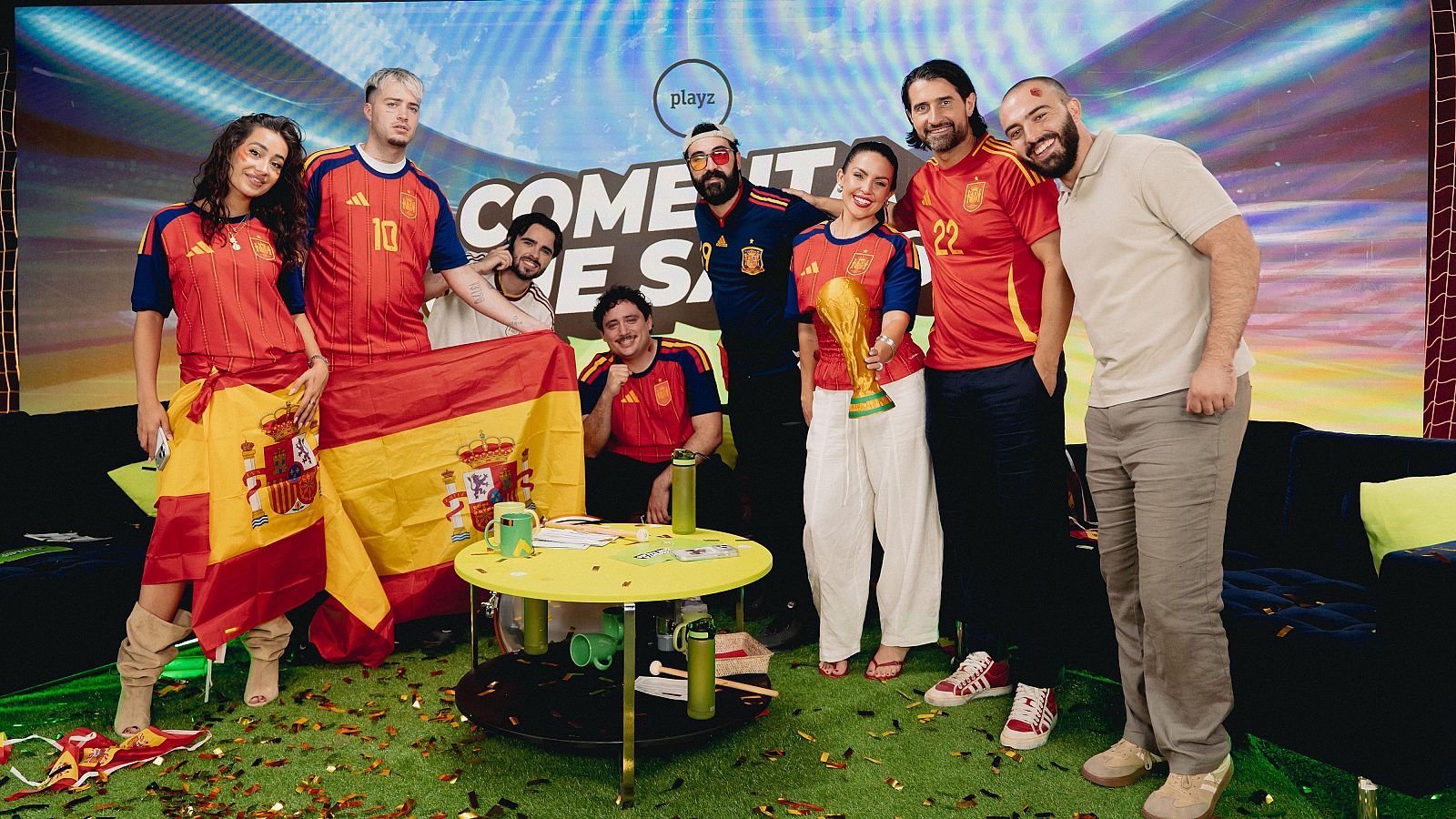 Los goles de España, vividos en 'Comenta que sales'