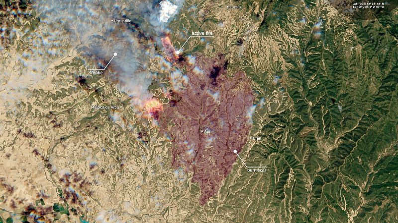 La UE activa el mecanismo europeo de lucha contra los incendios forestales en España
