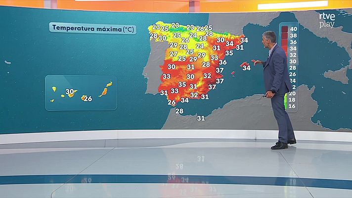 El tiempo - Probables chubascos y tormentas fuertes y con granizo en Galicia, Asturias, Aragón y Comunidad Valenciana
