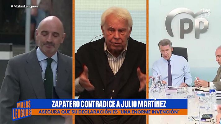Malas lenguas - Zapatero responde a todos. Desmiente a Julio Martínez, Feijóo y Felipe González