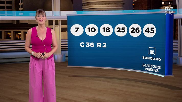 Loterías - Sorteo de la Bonoloto y Euromillones del 24/07/2026