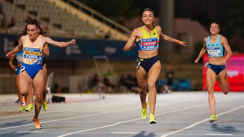 Blanca Herv�s gana por una cent�sima una final estelar de 400 m del Campeonato de Espa�a de atletismo