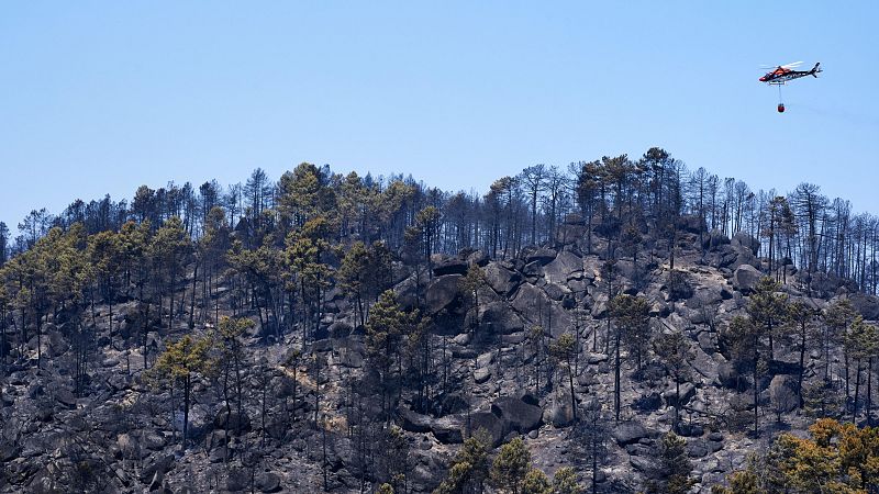 Afectados narran en primera persona la incertidumbre ante el avance imparable del fuego - Telediario Fin de Semana | Ver