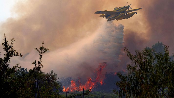 Telediario Fin de Semana - Los incendios del centro de España siguen activos y sin control y el de Ávila es ya el peor de la historia reciente
