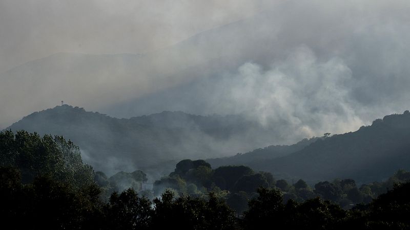 Los equipos de extinción siguen trabajando en la zona cero del fuego en Ávila - Telediario Fin de Semana | Ver