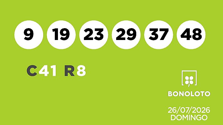 SELAE - Sorteo de la Lotería Bonoloto del 26/07/2026