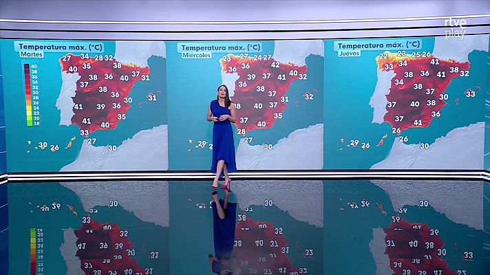 El tiempo - Las máximas aumentarán en la mayor parte del país, menos en regiónn mediterráneas, tercio nordeste y Baleares