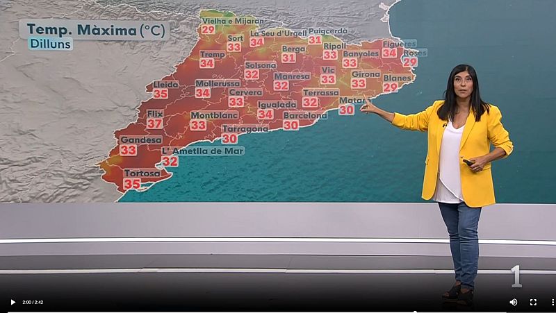 El Temps amb S�nia Papell (27/07/2026) | RTVE Catalunya - El temps | Veure