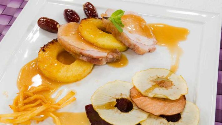 RTVE Cocina - Cerdo asado a la piña con dátiles