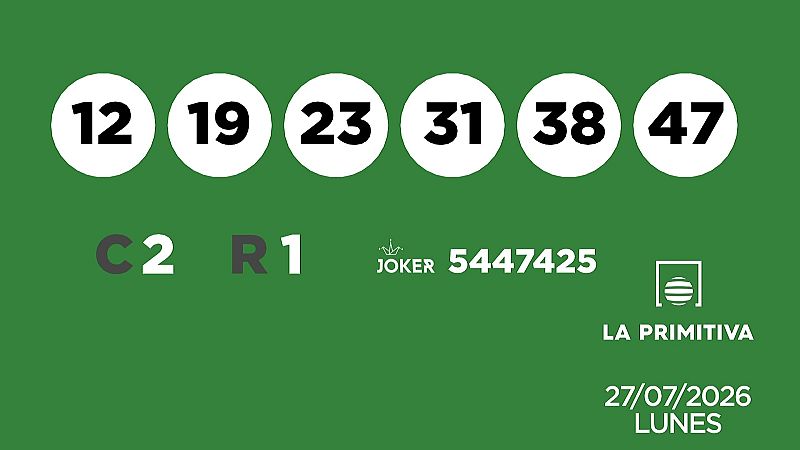 Sorteo de la Lotería Primitiva y Joker del 27/07/2026 - Ver ahora