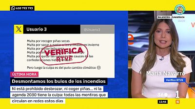 VerificaRTVE desmiente los bulos sobre los incendios en Madrid y �vila