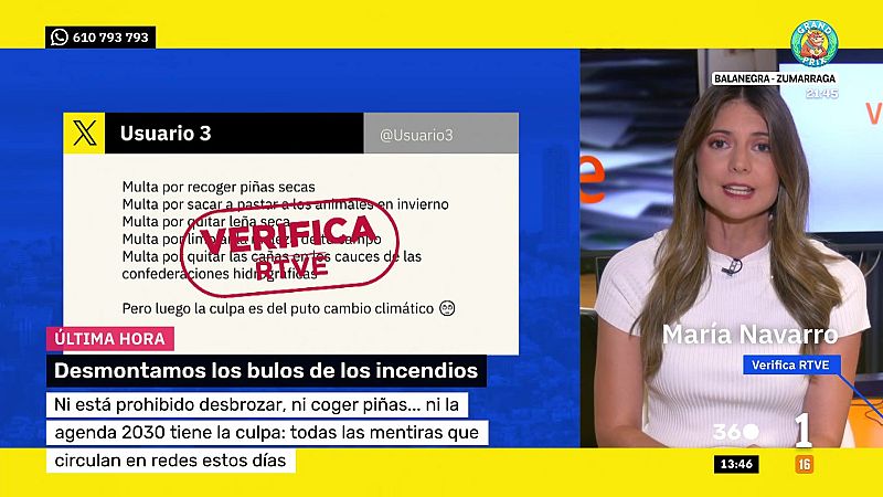 VerificaRTVE desmiente los bulos sobre los incendios en Madrid y Ávila