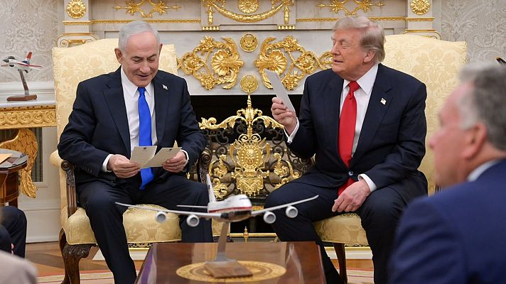 Telediario 2 - Trump se reúne con Netanyahu y Zelenski por el fin de las guerras
