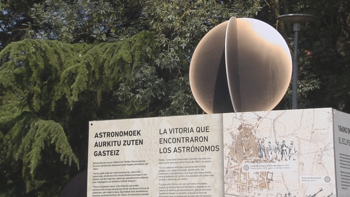 Telenorte - País Vasco - La localidad alavesa de Ribabellosa conmemora el eclipse total de sol de 1860 con una exposición