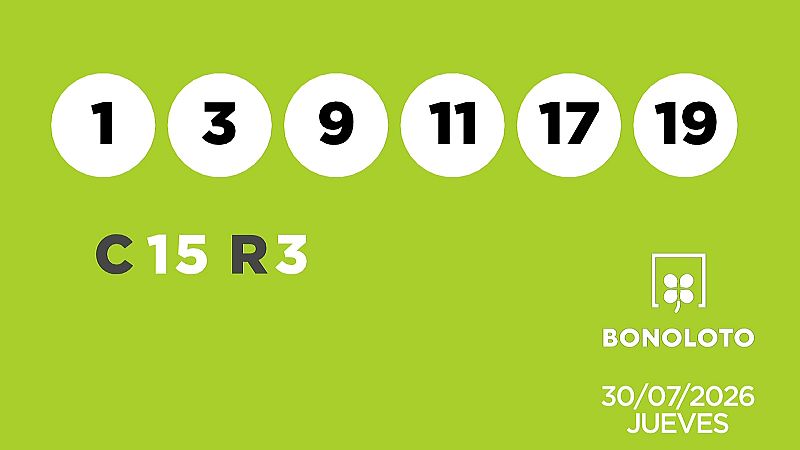 Sorteo de la Lotería Bonoloto del 30/07/2026 - Ver ahora